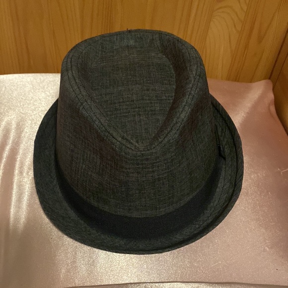 Original Penguin Charcoal Gray and Black Fedora Hat - Picture 3 of 6